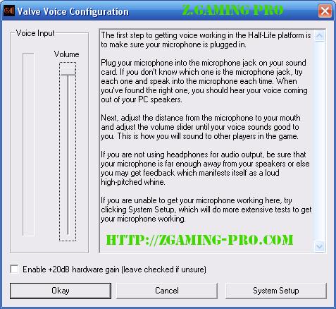 Valve Voice Configuration (voice_tweak.exe - ...